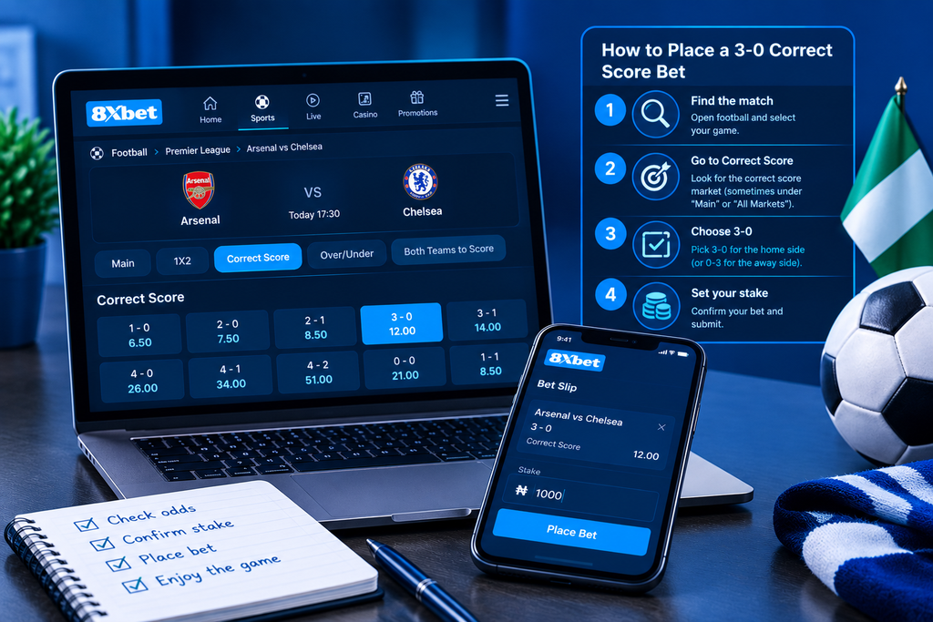 Football Betting Guide- 3–0 Correct Score