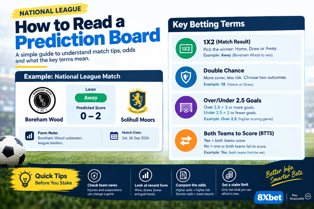 How to Read a Football Prediction Board