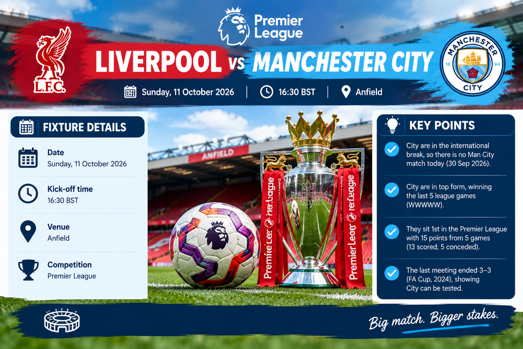 Liverpool vs Manchester City