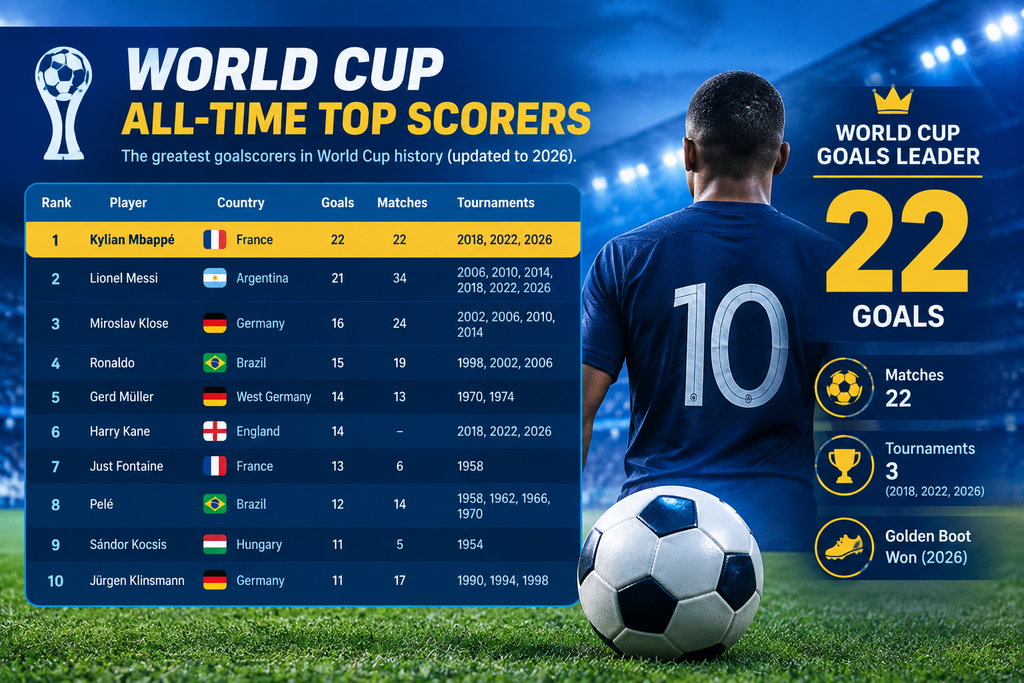 World Cup All-Time Top Scorers