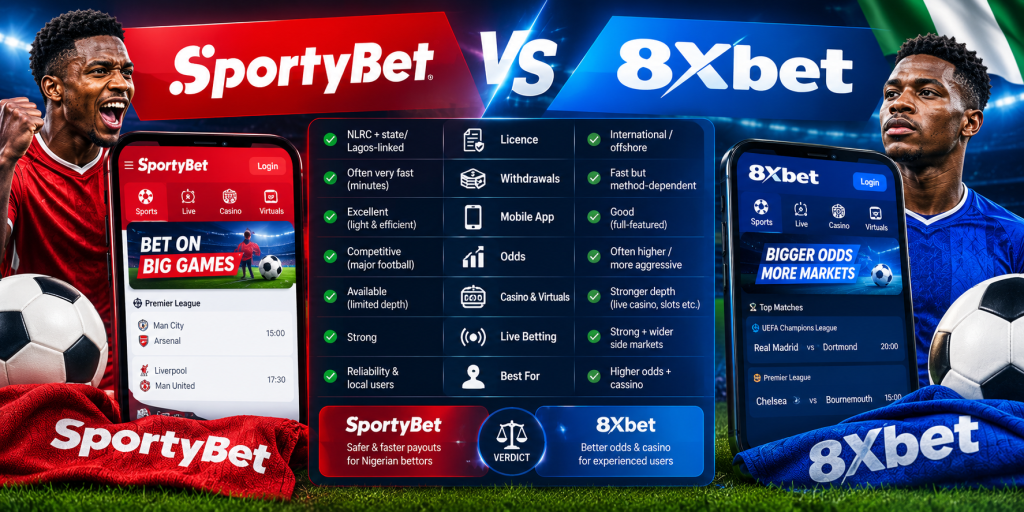 8xbet vs SportyBet