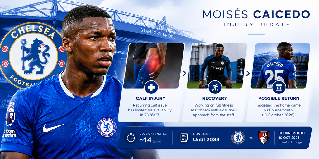 Chelsea Injury Update - Moisés Caicedo