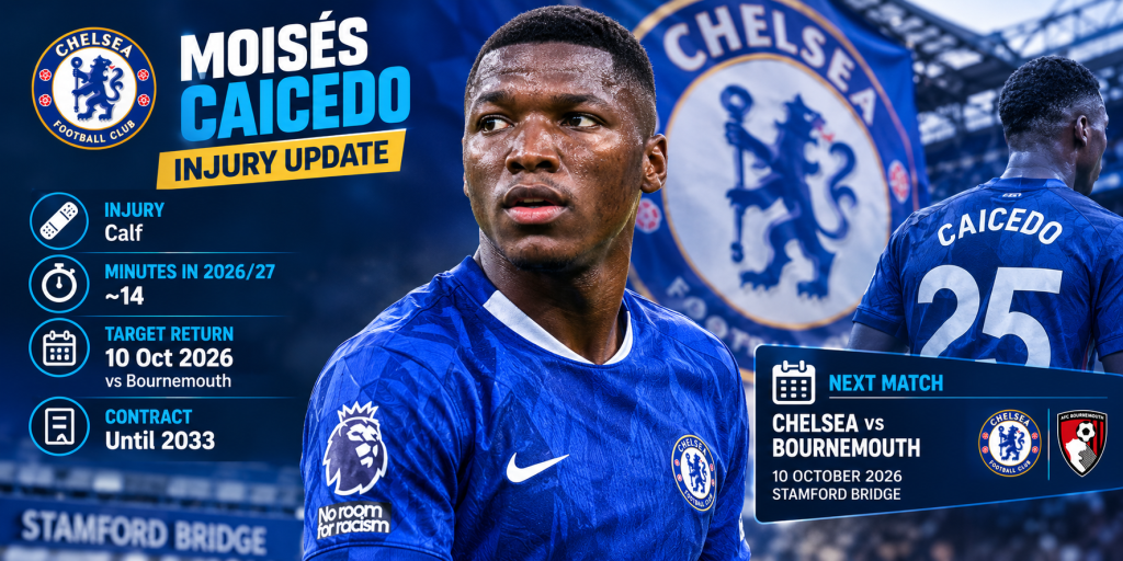 Moisés Caicedo: Injury, Contract, Chelsea News