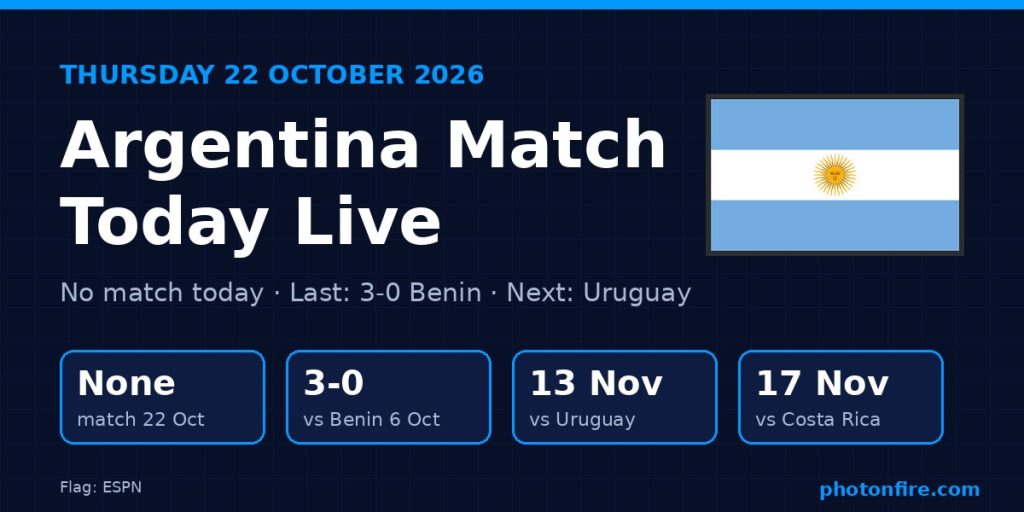 Argentina match today live