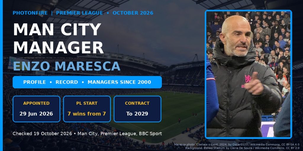 Man City manager Enzo Maresca